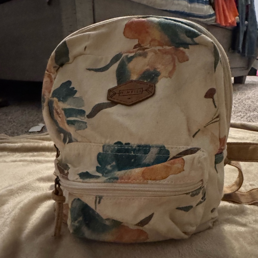 O'Neill Cream and Floral Backpack